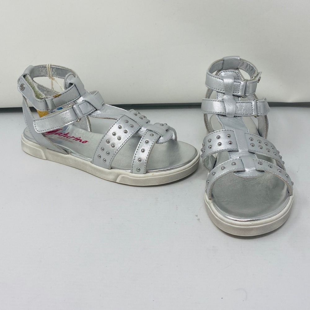 NATURINO**Silver Gladiator Sandals**US 3.5 $105